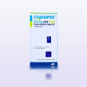 Verpackungsart von Champix Tabletten