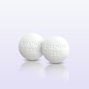 Pillesart von Diamox (Acetazolamide) 250mg