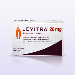 Einpackung des Potenzmittels Levitra Original