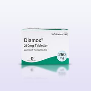 Verpackung von Diamox Tabletten 250mg