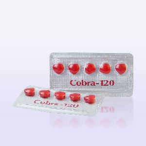 Blister mit Tabletten Cobra 120 mg